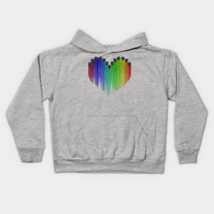 Paw Print Rainbow Kids Hoodie